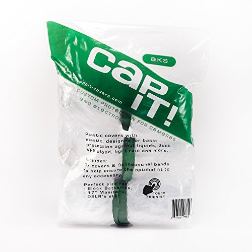 3 Pack CAP IT! Covers (AKS) Camera & Electronics Protection Perfect for ARRI, RED, Sony, PANASONIC, PANAVISION, Black Magic, STEADICAM, GIMBLE RIGS, KIT Bags Monitors and More