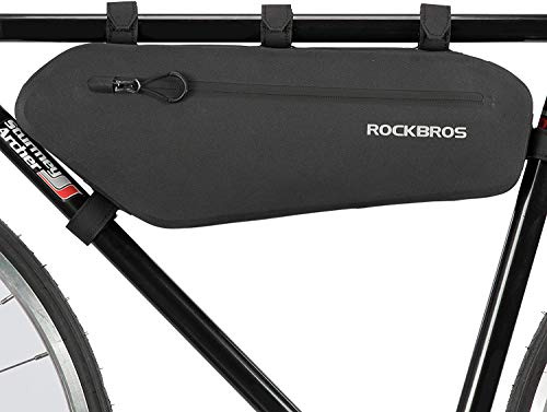 ROCKBROS Borsa Tubo Telaio Triangolo Impermeabile per Bici MTB Borsa Triangolare da Telaio Grande Capacità 4L