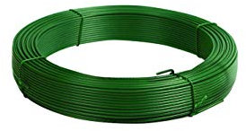 Papillon Fil de tension galvanisé plastifié pour grillage métallique, clôtures, portails, pidons, 100 m