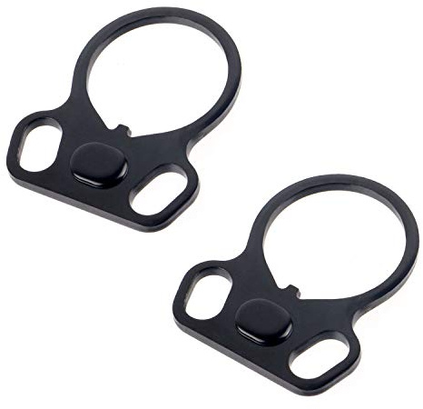 ToopMount Ar Sling Rifle Dual Loop Sling Adapter 30mm AR Dual Loop Tools Sling Mount End Plate Adapter Right/Left Handed Mount 2 Pack