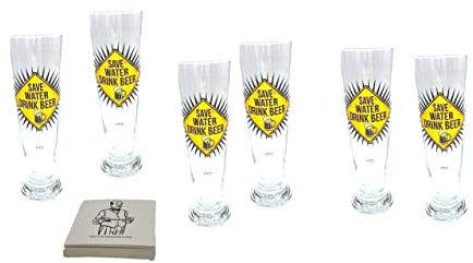 James Premium Bierglas Bockbier - Lagerglas - 6 Stück - Geeignet für Bockbier und Spezialbier - Spülmaschinenbeständig