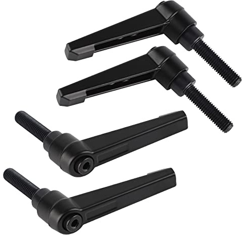 efuturetime® 4PCS Poignées de Serrage Réglables M8, Poignée de Levier de Serrage Rapide en Acier avec 32mm Goujon