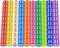 LETTERASHQP 100 Stück Bunte Würfel Dice 12mm Würfelset Transparent Spielwürfel Kleine Würfel Bunt Würfel Set Mini Würfel Bunt Würfelspiele Tischspiele