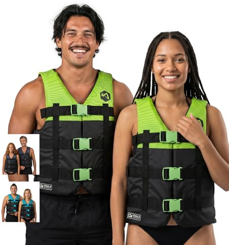 Mesle Gilet de Flottaison Adulte H210 50N Tailles 2XS - 4XL pour Sup, Kayak, Wakeboard