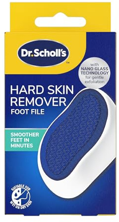 Scholl Lima per piedi in vetro nano e rimozione calli, confortevole, delicata per la rimozione di pelle dura e calli