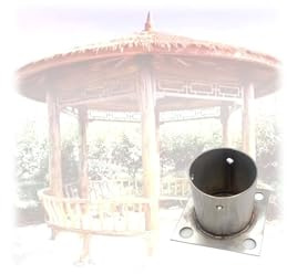 Hochleistungs-Briefkasten-Montageanker/Zaunsäulenmast-Montagehalterung ，für Geländerleitplanke, Pergola-Zaun, Briefkastenpfosten-Stützschutz-Reparatursatz(1pcs,120 * 100mm)