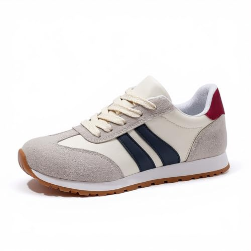 Scarpe da Ginnastica Donna, Scarpe da Trekking Donna Alte Date Basse Traspiranti Sneaker Comode Corsa Platform Shoes Senza Lacci Camminata Casual Ortopediche Marina 38 1