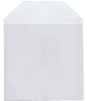 Maxtek 100 Pieces Clear Transparent CPP Plastic CD DVD Sleeves Envelope Holder, 100 Micron Thickness.
