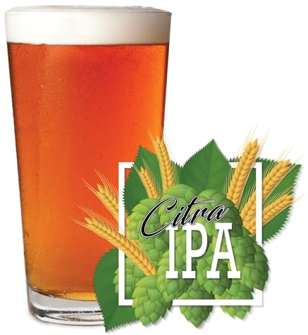 CITRA IPA Home Brew Beer Recipe Ingredient Kit - 5 Gallon Beer Making Kit - Make Beer at Home Great DIY Gift