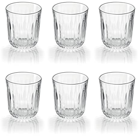 Guzzini - Gocce, Set 6 gobelets en verre Everyday - Transparent, Ø 8,5 x h9 cm - 08150000