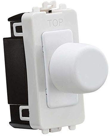 1G 2-Way 10-200W (10-100W LED) Trailing Edge dimmer - matt White