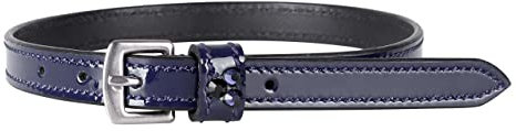 QHP Sporenriemen Chianti Navy Lacklederbänder STELLUX™ Steine
