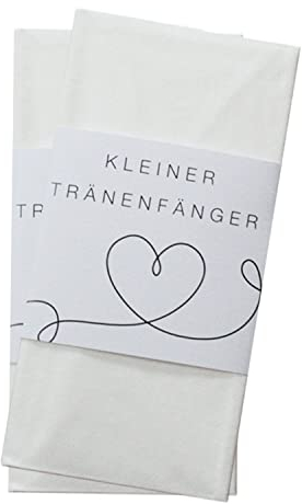50er-Set Freudentränen Banderolen I kleiner Tränenfänger I Linien-Herz Design I 13 x 5 cm I zum Einrollen von Taschentüchern I Hochzeit I Stilvoll I Dekoration I Geschenk I dv1090
