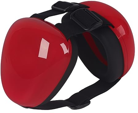derYEP Dog Earmuffs for Hearing Protection 29dB NRR Ear Muffs Noise Protection (Medium, Red)
