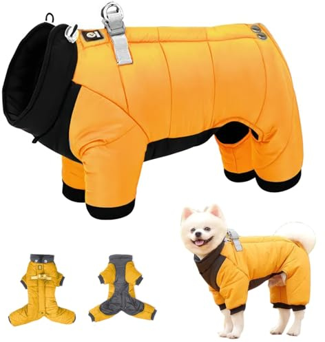 Dog Coats Waterproof (Yellow, M) - Dog Raincoats, Keeps Your Pet Dry and Comfortable, Ideal for Small Dogs, Dachshunds, and Puppies