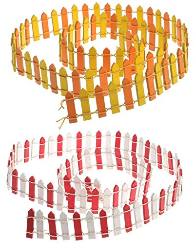 SEWOART Decoración De Jardín Miniatura Cerca Miniatura De 1 Metro Resistente para Casa De Muñecas y Micropaisajismo