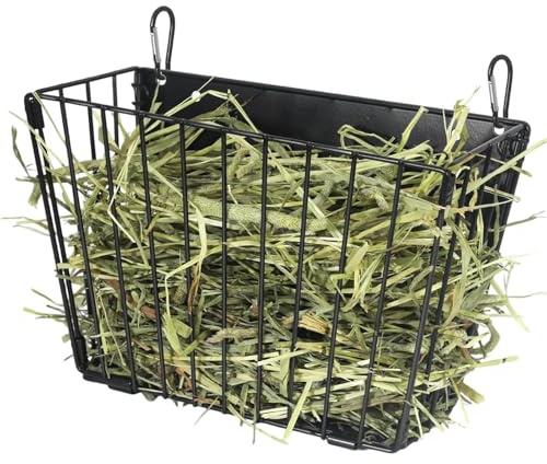 Porta Heno para Conejos,Plegable para Snacks con Gancho | Portaheno con Estructura Metálica para Mascotas | para Jaulas Y Paredes De Casas De Mascotas