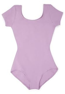 Capezio Women's Classic Short Sleeve Leotard,Lavender,X-Large