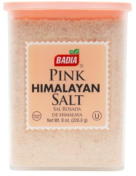Badia Pink Himalayan Salt, 8 oz – Pure Mineral-Rich & Naturally Mined - Kosher, MSG Free