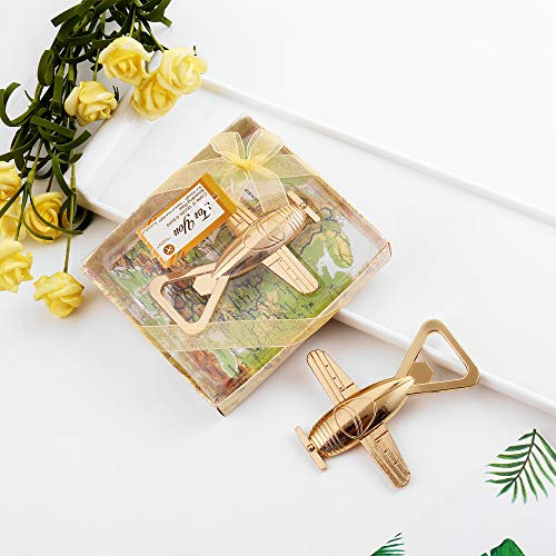 Antique Airplane Bottle Opener in Gift Box, Gift for Pilot, Party Favor | Vintage Aircraft Decor for Pilots, Veterans and Aviation Fans, Party Favor for Birthdays, Retirement and Graduation