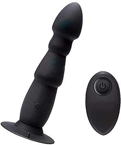 ChicLSQ 10 Stufen Doppel Motor Analplug Vibration Silikon Anal Vibrator Mit Saugnapf Prostata Stimulator MassagegeräT Anus Dildo Butt Plug Fernbedienung Anaal Sexspielzeug FüR MäNner Frauen Paare Gay