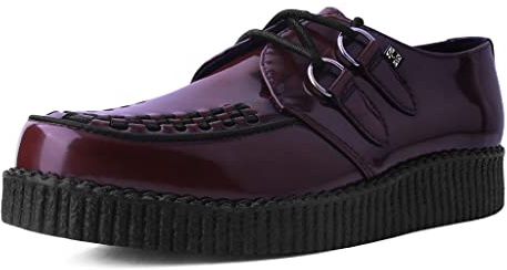 T.U.K. Viva Low Creeper - Men's and Women's Shoes - Colour Burgundy - Size UK Men 4 / UK Women 5