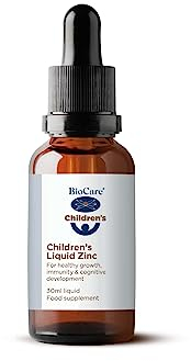 BioCare - Childrens Liquid Zinc | for Healthy Growth & Immunity | BlackBerry Flavour - 30ml