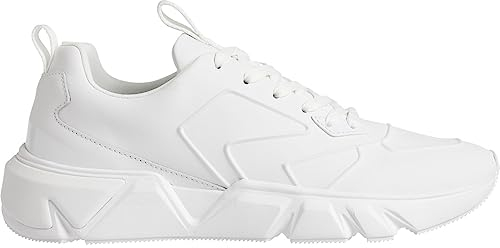 Calvin Klein Herren Sneaker mit Schnürsenkeln, Triple White, 43 1/3 EU