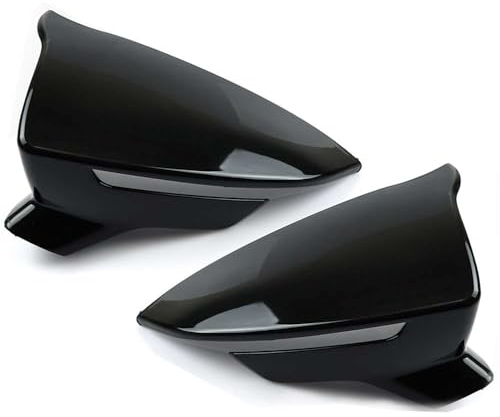 ROBUST Piano Schwarz Glänzend Abs 2tlg Spiegelkappen für Seat Leon Mk3 2012-2019 Ibiza Mk5 2017-2010 Arona 2017-2020