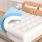 Topper para colchón, 90 x 200 cm, 10 cm de altura, colchón de espuma viscoelástica con 4 bandas antideslizantes, dos grados de dureza H2, certificado Öko-Tex®, gel Mattress Topper