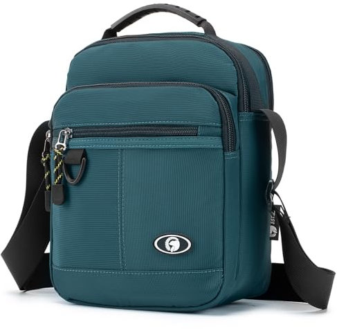 SPAHER Umhängetasche Herren Leicht Geschäft Herrentasche Zum Umhängen Wasserdichte Umhänge Handgelenktasche Schultertasche Männer für IPad die Outdoor-Täglichen Gebrauch Blau