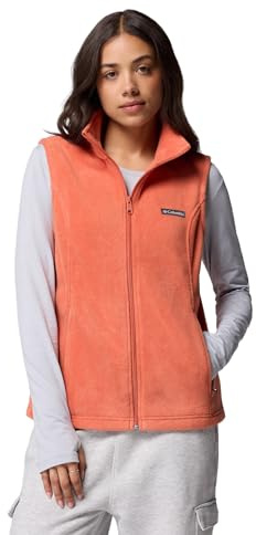 Columbia Womens Benton Springs Fleece Vest, Tuscan, X-Small