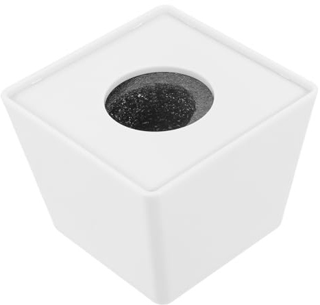White Cube Microphone Flag Station for Interview Singing Ktv | Plastic Foam Build, Easy Installation and Disassembly, Stable Fit, DIY Logo Panel for Professional Use