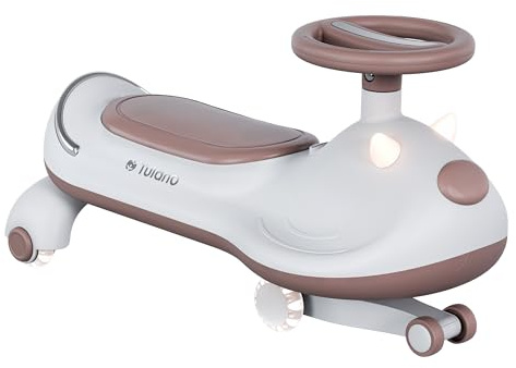 Tulano Focus 45 | Voiture Porteur Enfant sans pédales à gravité | Volant 360° | Roues LED silencieuses | Musique intégrée | Siège Large et Confortable | Jouet intérieur extérieur