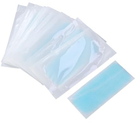 SOPOTUTU 10 Pezzi Strisce Rinfrescanti per Fronte con Effetto Raffreddante Rapido Adesivi Gel per Alleviare Denti Sonnolenza e Affaticamento Colpo Sole Facili Usare e Portatili
