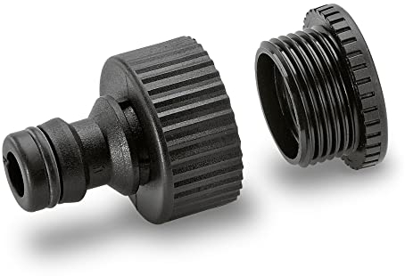 Kärcher 2.645-006.0 Hahnanschluss (mit Reduzierstueck G3/4), Schwarz