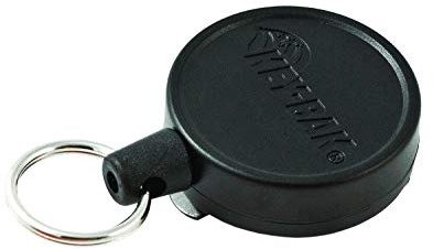 KEY-BAK MID6 Retractable Belt Key Holder with 36 Retractable Cord, 6 oz. Retraction, Steel Swivel Belt Clip, 10 Keys