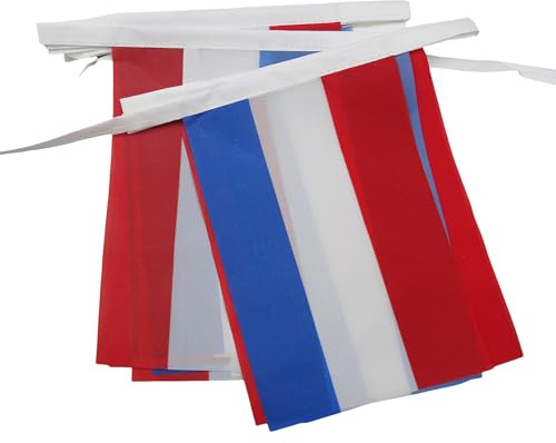 AZ FLAG Ghirlanda 4 Metri 20 Bandiere Paesi Bassi 15x10cm - Bandiera Olandese 10 x 15 cm - Festone BANDIERINE