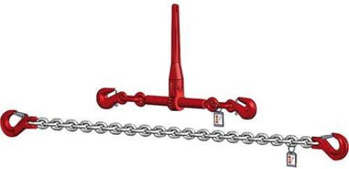 Chaîne d'arrimage avec poinçon H - Classe 8-2 parties - 10 mm - 5 m - Galvanisée