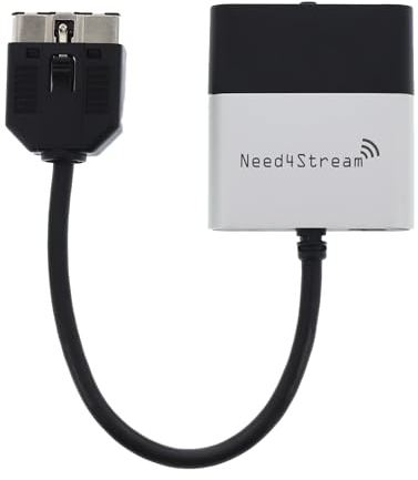 Need4Stream N4S300-LR Bluetooth Adapter Auto mit Titellisten, Audio Adapter kompatibel mit Range Rover III, Range Rover Sport und Defender, Land Rover Discovery 3 und 4, iPhone und Android