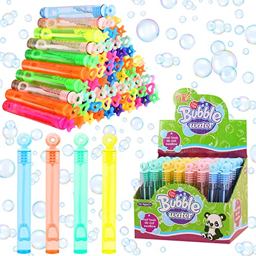 Bolle di sapone per bambini, 48 pezzi, per matrimoni, mini set di bolla, colorate per giocattoli estivi, giardino e pensierini di compleanno