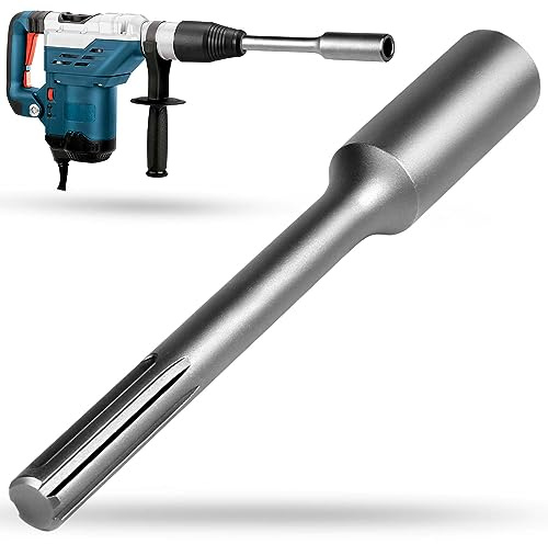 Pisman SDS Max Ground Rod Driver, Hammer Drill Ground Rod Driver for 5/8 & 3/4 Grounding Rods - SDS-Max Rotary Hammer Drill Tool Jackhammer Attachment, SDS Ground Driving Bits
