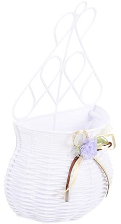 Sosoport Panier à Fleurs Suspendu Décoration Murale Artisanale Panier De Rangement pour Fleurs Sèches Et Fraîches pour Chambre Et Salon Style Rustique Et