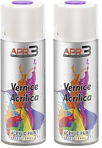 APR3 S4004005 - Smalto Acrilico Spray Multiuso, Lilla Blu, 400 ml, 1 Pezzo (Confezione da 2)