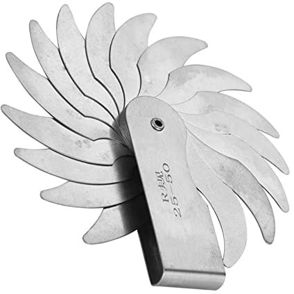 RASTKY Herramienta de Medición de Radio de Acero Inoxidable de Filete Convexo para Trabajadores - 105G (R25-50 mm)