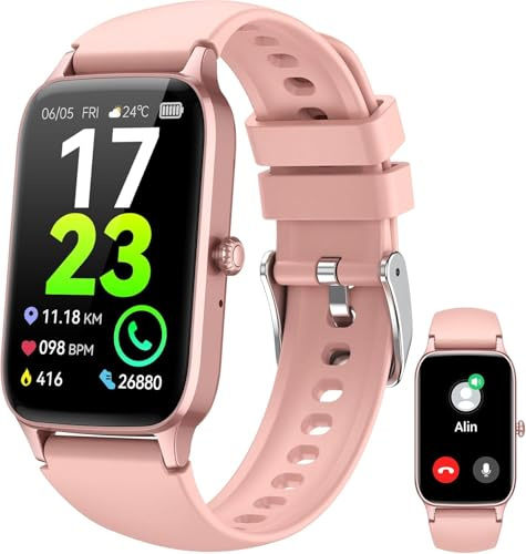 Reloj Inteligente con Llamadas, 2025 HD 1.57 Smartwatch Hombre Mujer, 112+Modos Deportivo Smart Watch, Podómetro/Pulsómetro/SpO2/Monitor de Sueño, IP68 Impermeable Pulsera Actividad para Android iOS