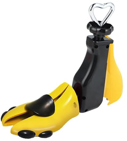 Aboiledy Estirador de zapatos para botas para hombre, expansor de árbol de zapatos para mujer, ancho y largo, ajustable, unisex, pies anchos, color amarillo