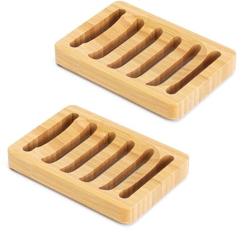 YPLANGENT 2 portasapone con scarico in legno, portasapone per lavabo, doccia, bagno, vasca da bagno, camper