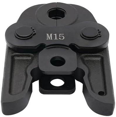Ganasce a pressione M contorno, 15 mm, inserto di crimpatura per tubi in rame, 42CrMo temprato, ganasce compatte per raccordi tubi, versatile nell'edilizia