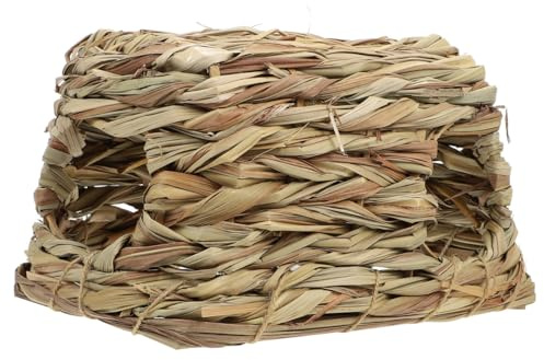 ifundom Nido Nascosto per Criceti in Paglia Naturale Multifunzionale Casa Rifugio Versatile per Piccoli Animali come Hamster e Topi
